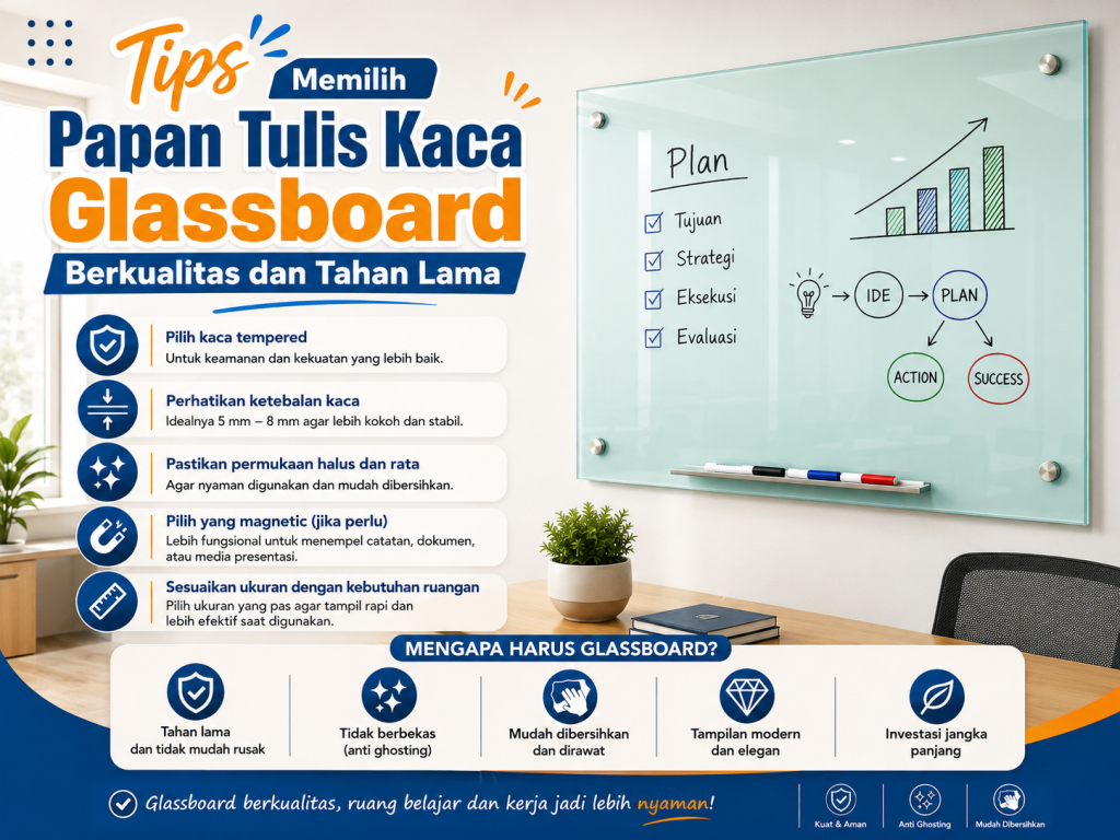 Tips memilih glassboard